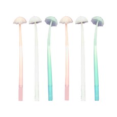 the open house 雨傘造型矽膠中性筆 74-0502, 隨機出貨, 6個