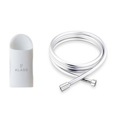 Filter Class吸附式章魚腳蓮蓬頭支架+防垢防纏繞PVC蓮蓬頭軟管 1.5m組, 1套