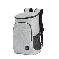 牛津布保溫保冷後背包 27L, 灰色