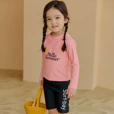IAMBEBE 兒童用 Hello Summer 防磨衣上衣 + 短褲套裝 SF-201