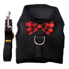 兔子背心式胸背帶 L, 黑色, 1個