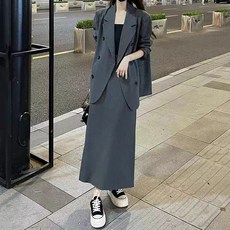 MarketA 女款休閒OL風裙裝上下兩件套