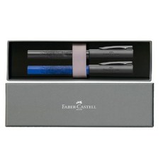 FABER-CASTELL 輝柏 Writingk 鋼筆2入組, F, 黑色, 藍色