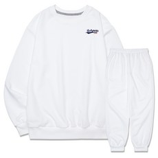 디엘크리 남성용 밸리미나 스몰로고 맨투맨 조거트레이닝 세트