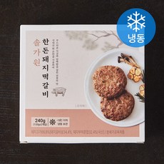 솔가원 한돈 돼지떡갈비 (냉동), 240g, 1개