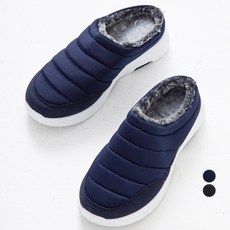 CARET 保暖鋪棉毛絨拖鞋, 250, 海軍