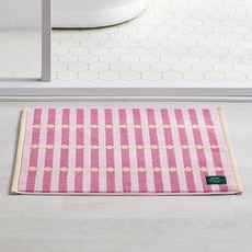 모던하우스 STF 캔디 스트라이프 논슬립 타월 발매트 45 x 65 cm, 핑크, 1개 핑크, 1개