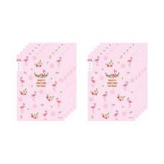 ibis 女童用小學3-6年級窄行日記本, 10個, 紅鶴