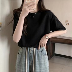 Elsso 女款簡約風圓領短袖T恤