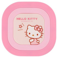 Bantang 三合一 磁吸卡通矽膠隔熱墊 冰箱貼/桌墊/碗墊 卡通可愛防燙墊, 1個, 凱蒂貓粉色