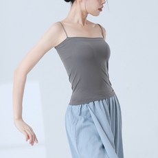 Marketpia 女性用舞蹈 舞臺練習 附胸墊 芭蕾無袖背心上衣