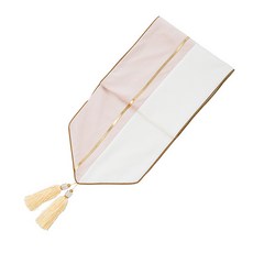 마켓에이 하프컬러 골드라인 테이블러너, 핑크, 32 x 240 cm