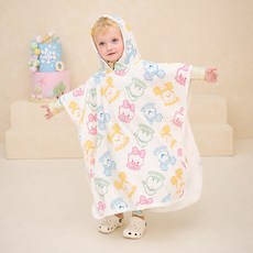 milkmile 兒童款 迪士尼 米奇與好朋友們 蓬鬆柔軟沙灘巾