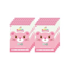 아이비스 여아용 초등1-2 독서록 넓은칸 노트 곰돌이 10220, 혼합색상, 10개