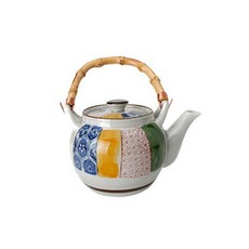 竹柄印花陶瓷煮水壺, 混色, 950毫升