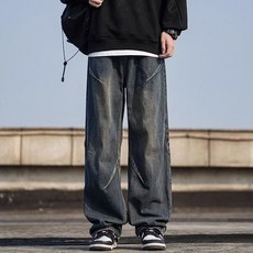 The Flow Commerce 男款 Flow Foam 越野曲線運動寬版牛仔褲