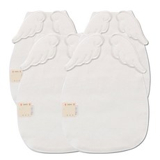 momhandson 翅膀造型背部圍兜 4入