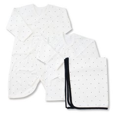 babybear 嬰兒印花蝴蝶衣+肚衣+包巾