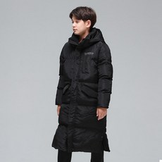 KISPO 童款運動長版連帽鋪棉外套