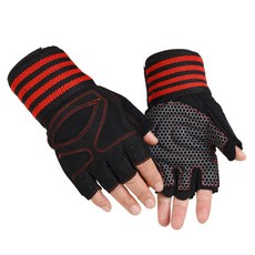 臀部與身體健身用手套, 紅色, 1個