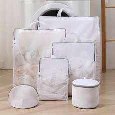 Meo 升級版立體洗衣網袋6件組, 混色, 1套