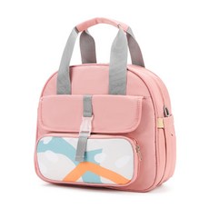 JH Company 色塊設計2WAY手提包, 粉色