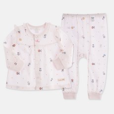 Organic Boom 女童杯子兔夏季長袖內衣上下套裝