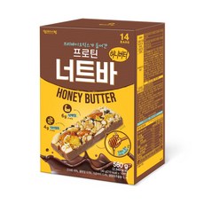 엄마사랑 프리바이오틱스가 들어간 프로틴 너트바 허니버터 40g x 14p, 1개, 560g