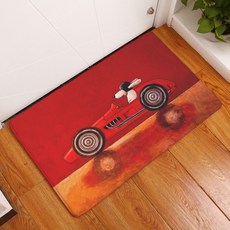 Allove Home 狗狗賽車門墊, TYPE5