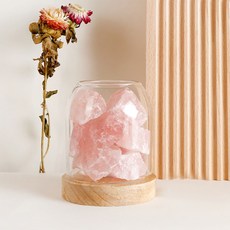 쿼르디 크리스탈 아로마램프, 핑크, 1개