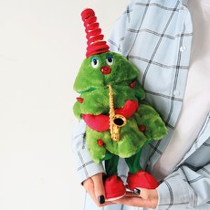 MORIANN 跳舞聖誕樹娃娃 居家裝飾, 1個, 人形樹, 21 x 40 cm