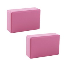 요가 필라테스 보조 컬러 블럭 120g 2p, 베이비핑크