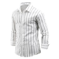 DAKUANG 男款條紋長袖襯衫 C09D7_st2273