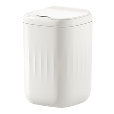 H&K 家居 無色調充電式感應垃圾桶 18L, 1層, 冰雹白