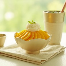 Notdam 韓國方字鍮器 花朵冰碗, 1個, 單一顏色