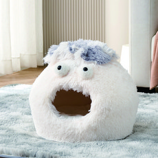 루나벨 고양이 몬스터 숨숨집, 화이트, 1개