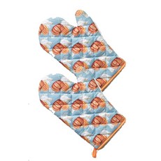 復古印花隔熱手套, 1, 2個