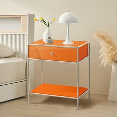 윌로우 저스틴 협탁 605 x 685 mm 방문설치, 오렌지, 1개