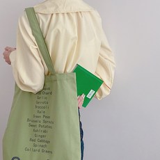 소리달 여성용 레이아 파스텔톤 안주머니 레터링 숄더백