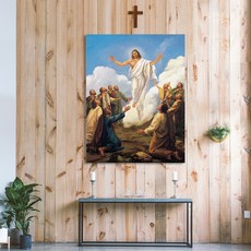 이요한 화백 성화 노프레임 캔버스화 28 승천하시다 1