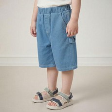 milkmile 休閒熊木匠牛仔百慕達短褲