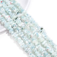 알로데 불규칙한 담수 컬러 DIY 비즈 7~8mm 110p 세트, 03 라이트블루, 1세트