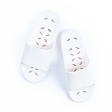 Gbsnaturallife Matsu Ordinary 防滑浴室拖鞋 白色, 1個