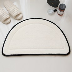 바이빔 라인티 반달 발매트, 블랙