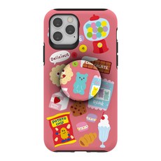 JUST4YOU 에스투비코퍼레이션 데코 그립 휴대폰 케이스