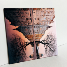 HTP 磁磚 水中倒影的布拉格建築 C1305