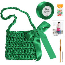 Yarna Play Ribbon 光澤包 DIY 套組, 10 綠色, 1套