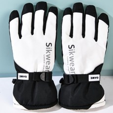 MarketA Wear 防寒滑雪手套 雙手穿戴組, 白色, 1套