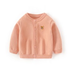 女童CC純色針織開襟衫 CCV51GCD03