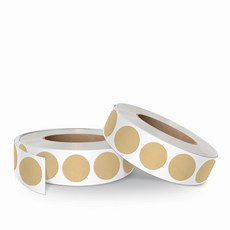 01SEALs 牛皮紙迷你圓點卷軸貼紙 15mm R-48 500張入, 單一顏色, 2個